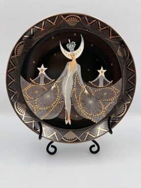 Royal Doulton House Of Erte Art Deco Plate QUEEN OF THE NIGHT Limited Edition